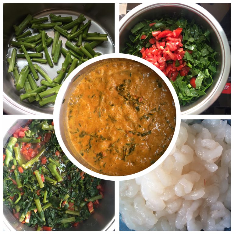 Spinach and shrimp curry | Aidos